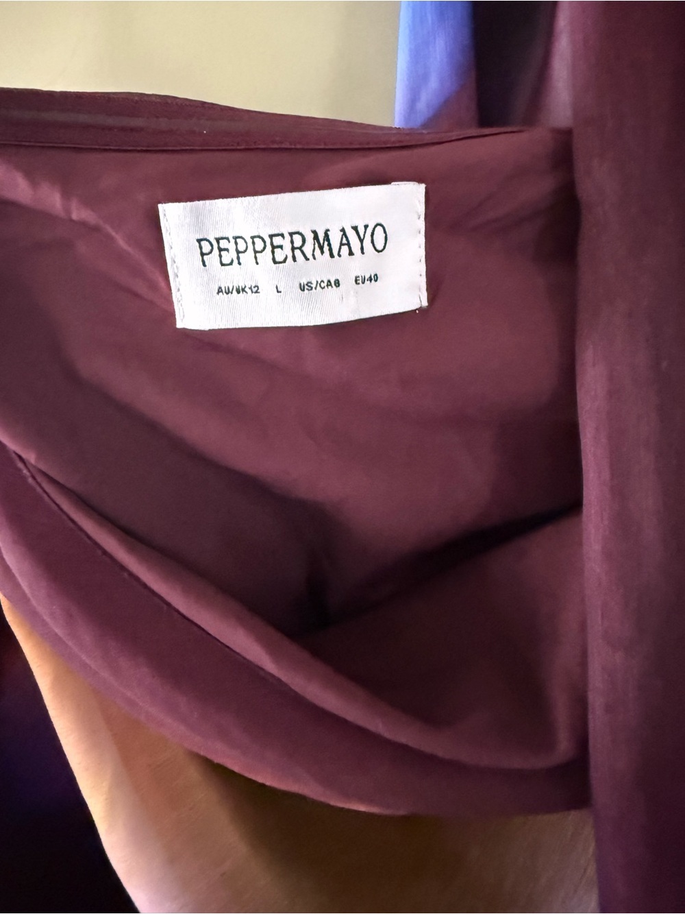 Peppermayo Under The Pagoda Maxi Dress W Scarf- Size L - Picture 4 of 4